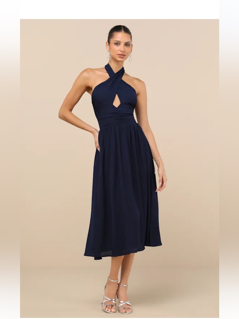 Lulus Dress S Formal Blue